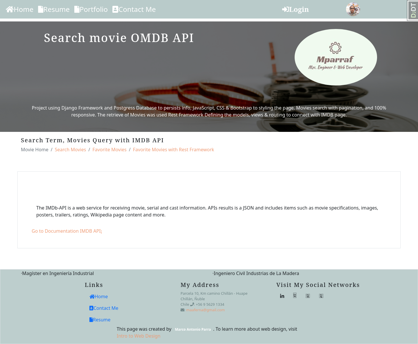 IMDB API Movie